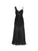 Chiffon & Lace Draped Slip Gown