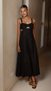 Harleigh Midi Dress - Black