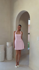 Kristen Mini Dress - Baby Pink