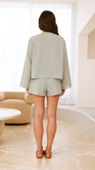 Iveena Top and Shorts Set - Sage