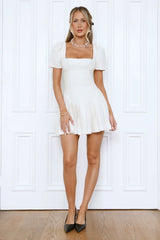 Dare To Dream Tweed Mini Dress Cream