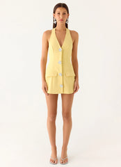 Jeanie Mini Dress - Yellow