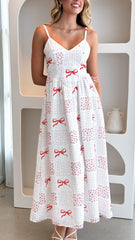 Georgina Maxi Dress - Sweet Bow Pink