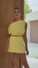 Lauren Off Shoulder Top - Yellow