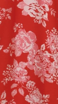 Kori Mini Dress - Red Floral