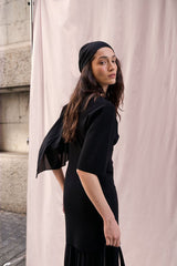 Knitted Combined Maxi Dress
