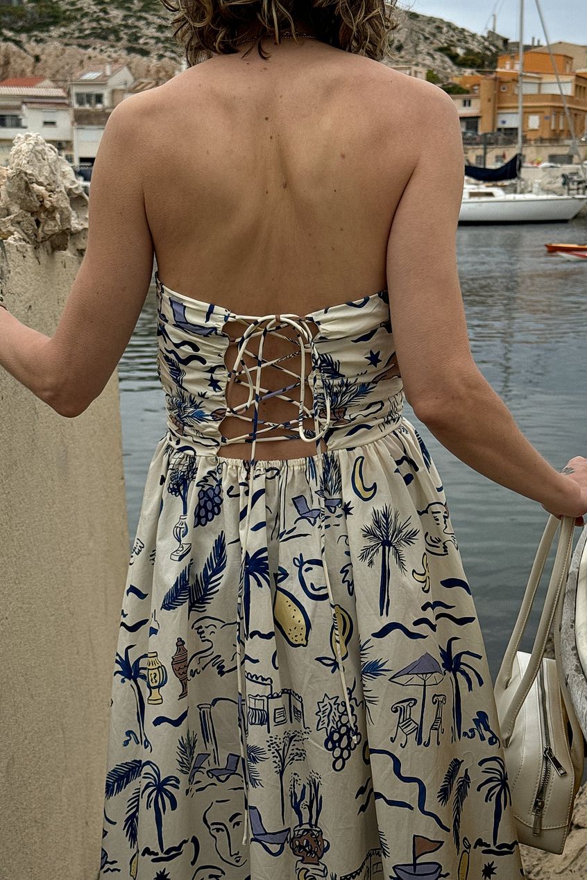 Bandeau Tie Back Dress