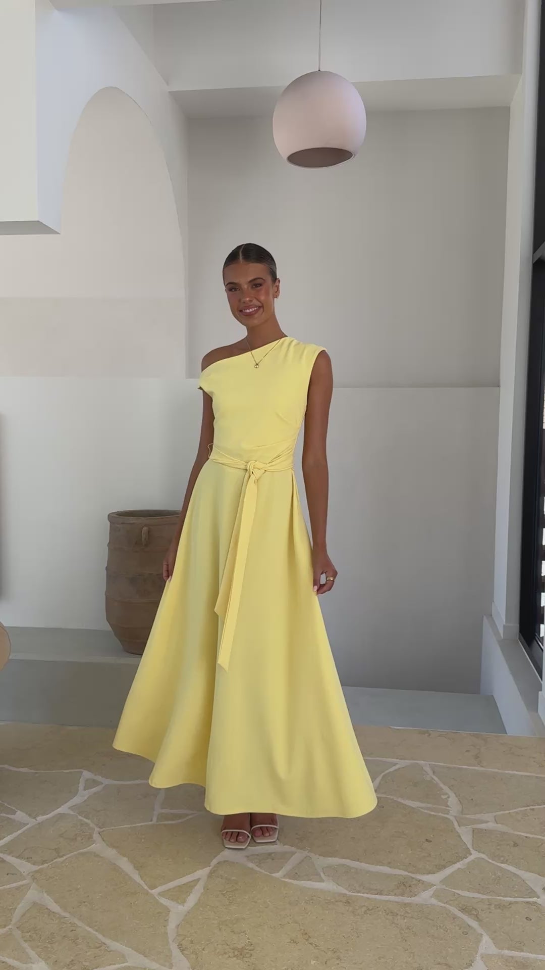 Gemma Maxi Dress - Baby Yellow