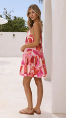 Vicki Mini Dress - Rosalie Print