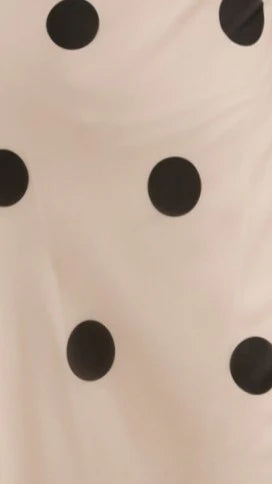 Jianna Maxi Dress - Cream/Black Polka Dot