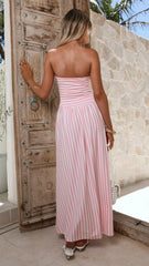 Tarika Maxi Dress - Pink Stripe
