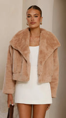 Tulum Crop Jacket - Camel