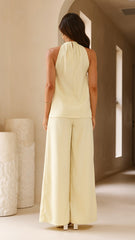 Melinda Halter Top - Soft Yellow