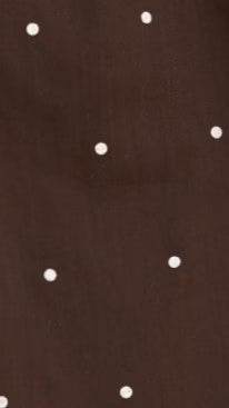 Sloane Mini Dress - Chocolate Polka