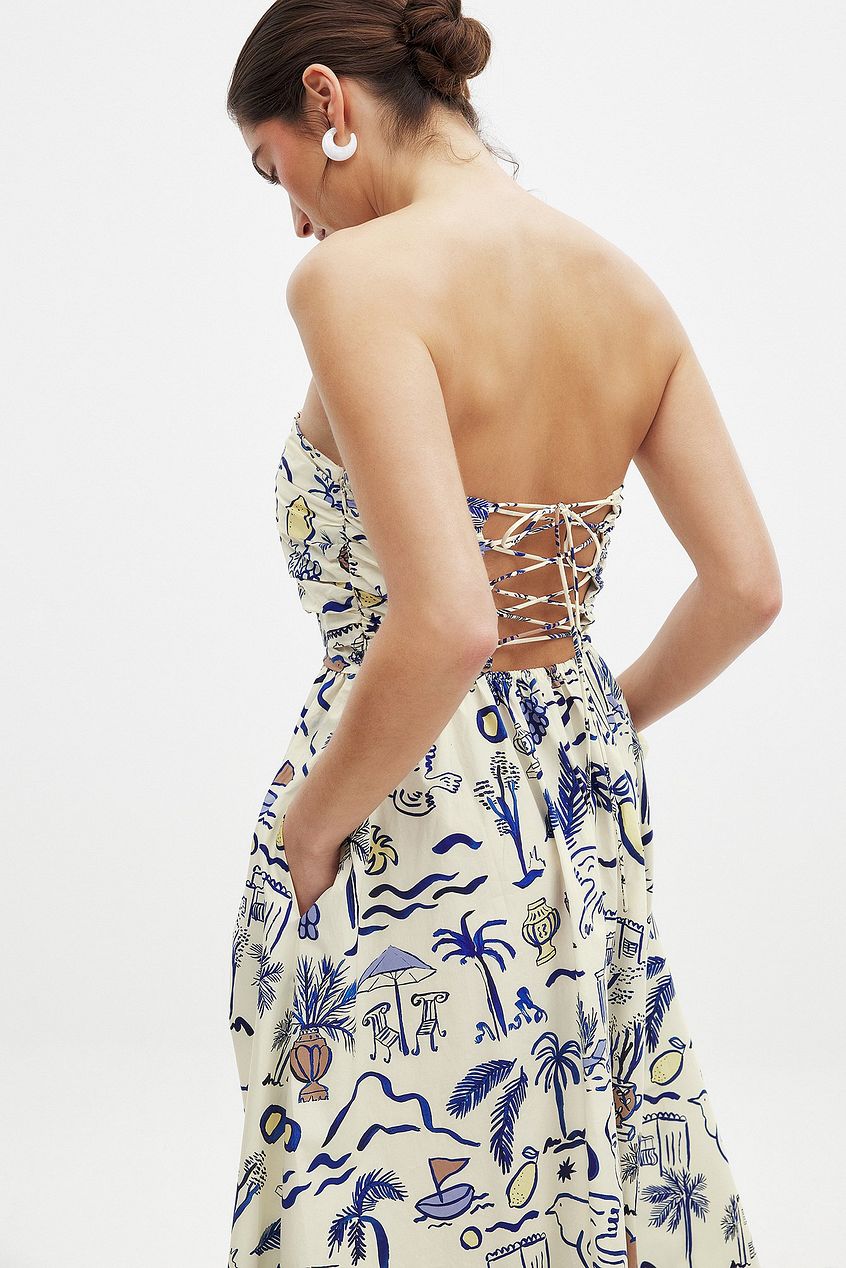 Bandeau Tie Back Dress