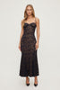Monet Lace Overlay Maxi Dress