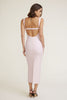 Open Back Ponte Maxi Dress