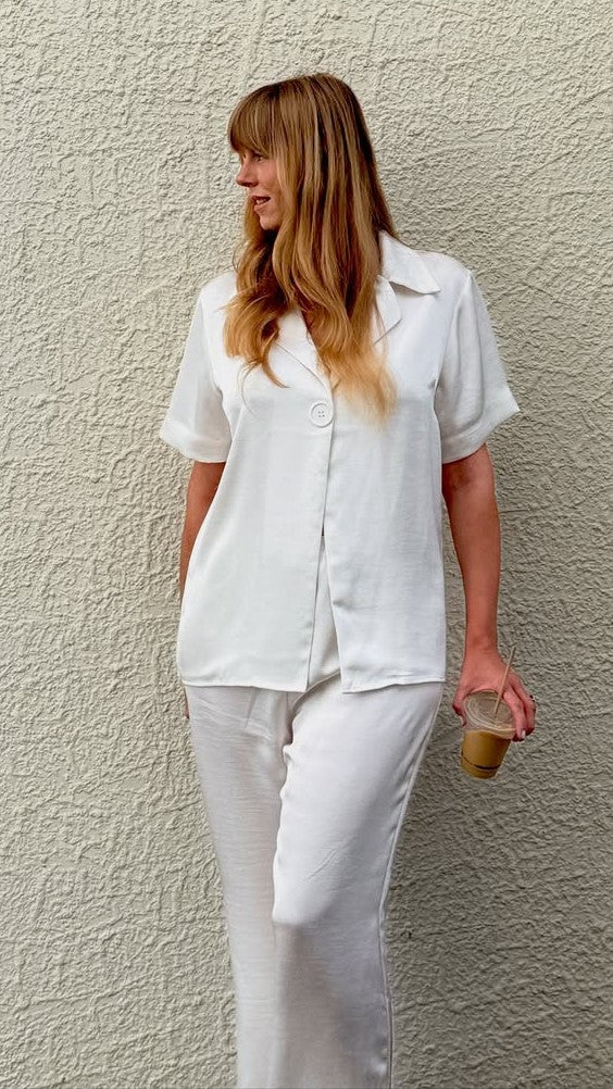 Imogen Button Shirt - Cream