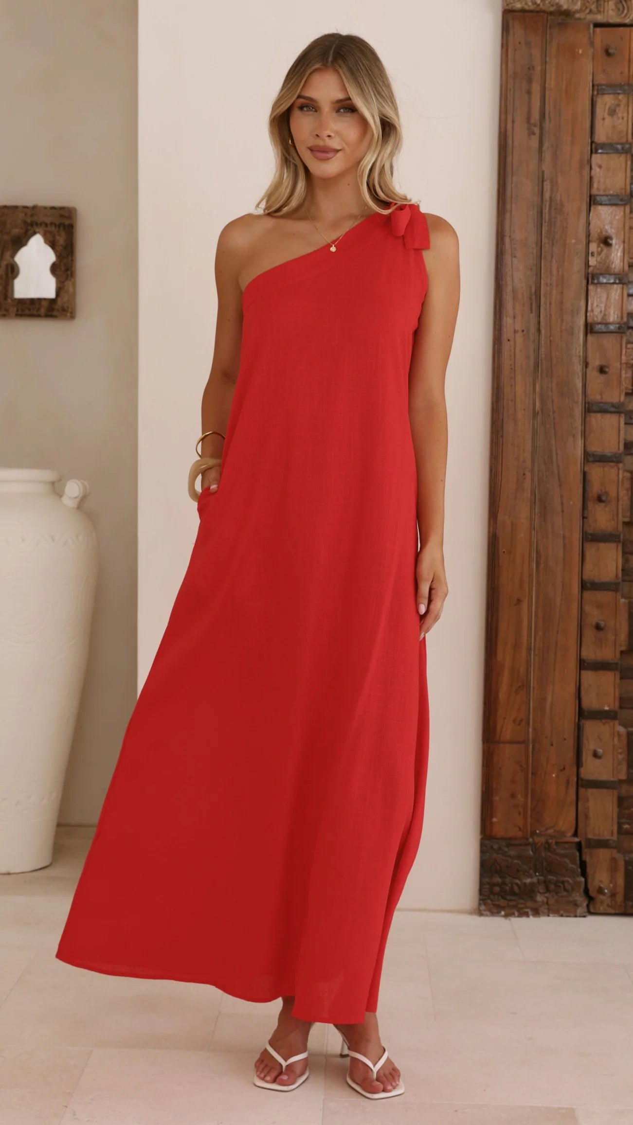 Hallie Maxi Dress - Red