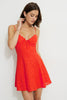 Scalloped Eyelet Mini Dress