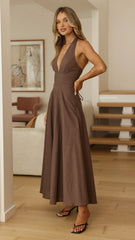 Skye Maxi Dress - Chocolate