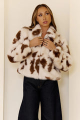 Dark Hour Darling Faux Fur Jacket Ivory