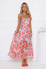 All Eyes Here Maxi Dress Blue