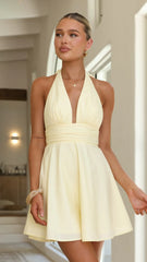 Anara Mini Dress - Yellow