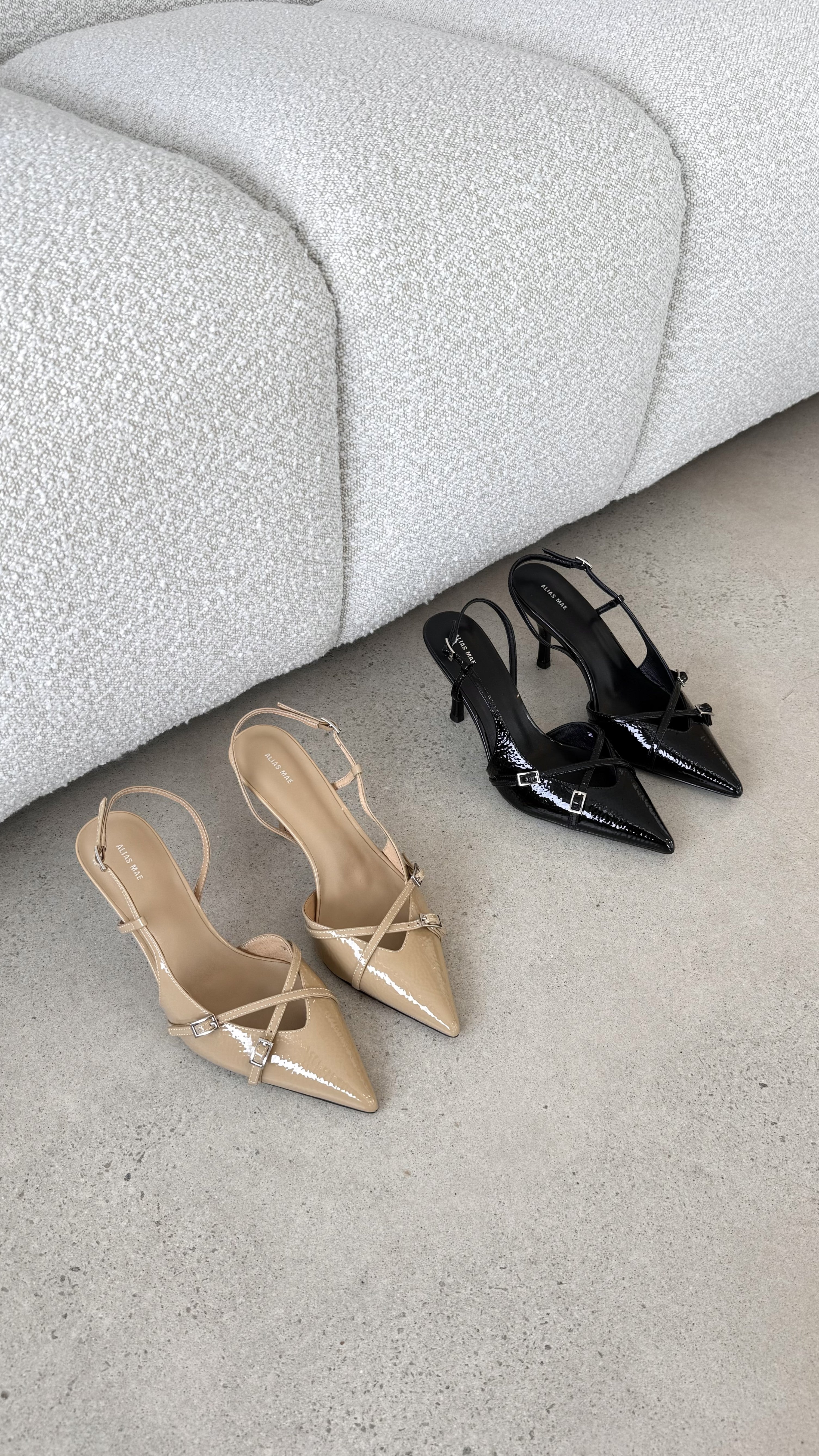 Faith Heel - Chai Crinkle Patent