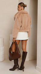 Tulum Crop Jacket - Camel