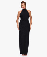 XSCAPE Women's Halter Neck Gown