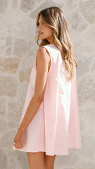 Vanessa Oversized Mini Dress - Pink