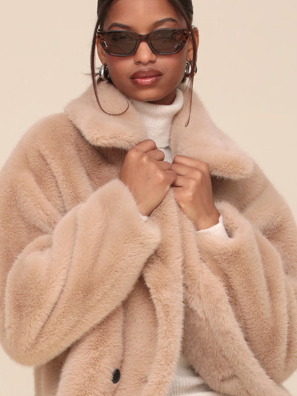 Long Faux-Fur Coat