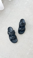 Pantone Slides - Black Leather