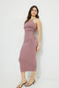 Ines Ruched Jersey Maxi Dress