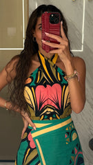 Portugal Tailored Maxi Skirt - Apple