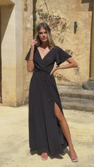 Charlize Maxi Dress - Black
