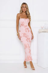 Estelle Mesh Maxi Dress Light Pink