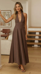 Skye Maxi Dress - Chocolate