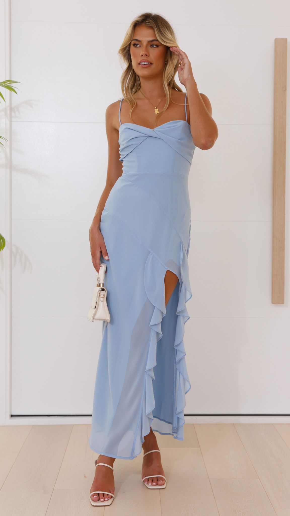 Kiyah Midi Dress - Blue