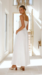Avery Wide Leg Pants - White