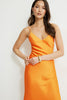 Aimee V Neck Maxi Dress-Apricot Orange