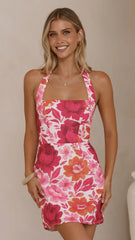 Madelyn Mini Dress - Pink Floral