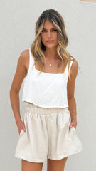 Leila Shorts - Oatmeal