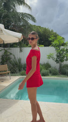 Robin Off Shoulder Top - Red
