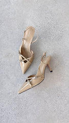 Faith Heel - Chai Crinkle Patent