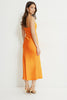 Aimee V Neck Maxi Dress-Apricot Orange