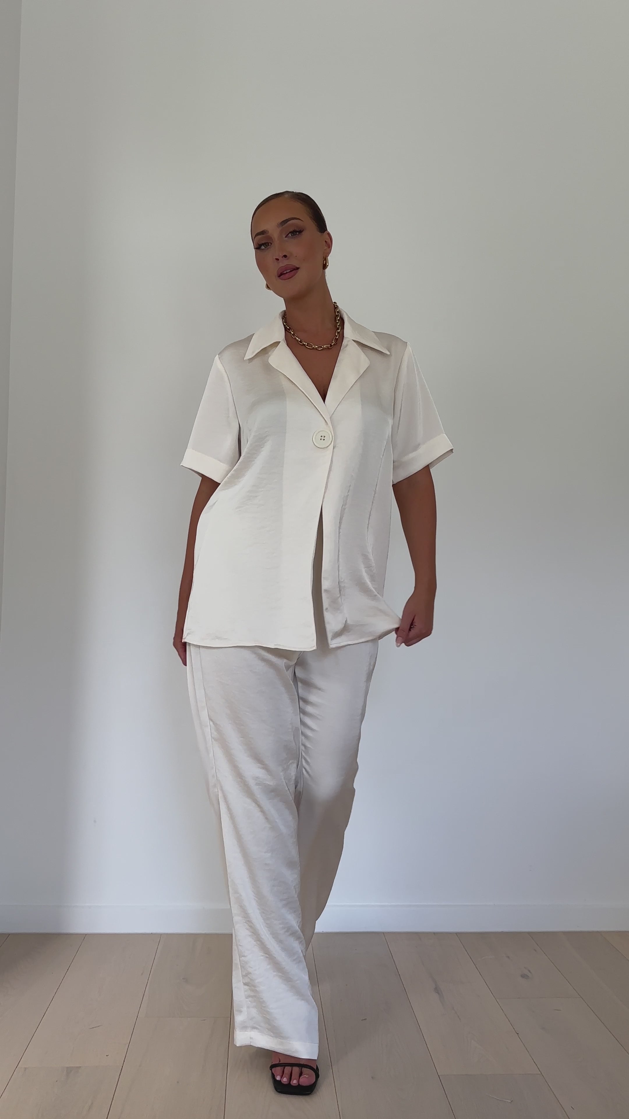 Imogen Button Shirt - Cream