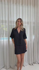 Louise Mini Skort - Black