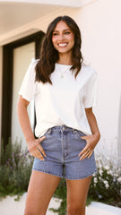 Rollas Mirage Short - Mid Vintage Blue / Jenna